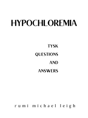 cover image of Hypochloremia